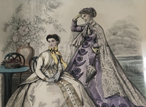 Fashion plate from Le Bon Ton: Journal de Modes (Good Manners: Journal of Fashion)