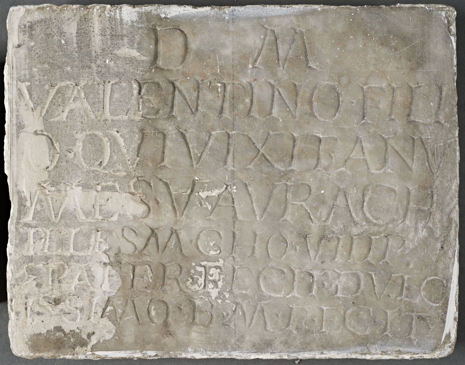 Plaque from a tomb erected by the soldier Aurelius Achilles