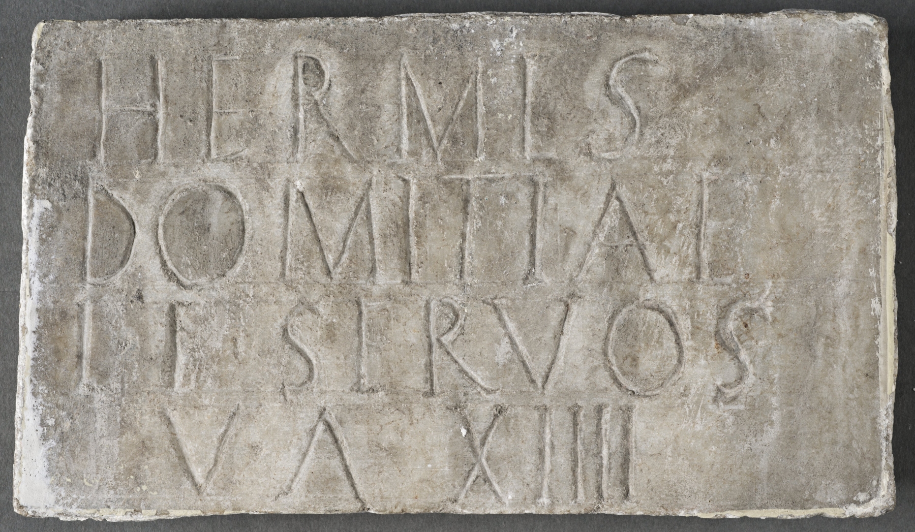 Columbarium plaque for Hermes slave of Domitia