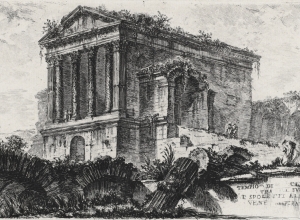 Temple of Clitumnus between Foligno and Spoleto